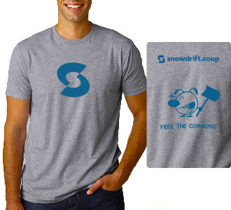 t-shirt: men's heather gray