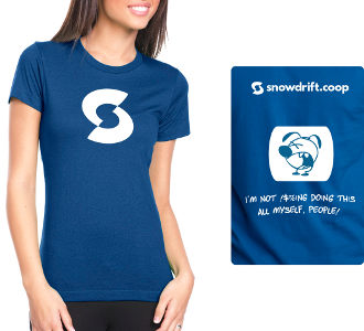 t-shirt:
women's blue