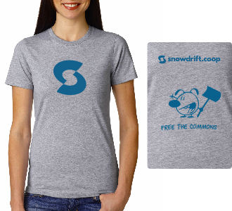 t-shirt: women's heather gray