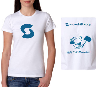 t-shirt: women's white